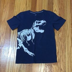 Navy and White dinosaur T-shirt
